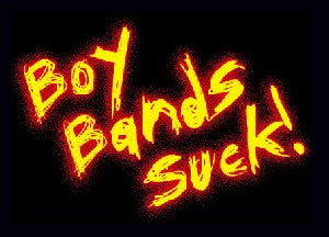 BOY BANDS SUCK Sticker